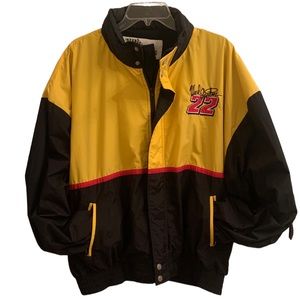 Vintage Ward Burton #22 Caterpillar (CAT) NASCAR Jacket Unisex